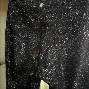 Lululemon Black and Purple Speckled Leggings